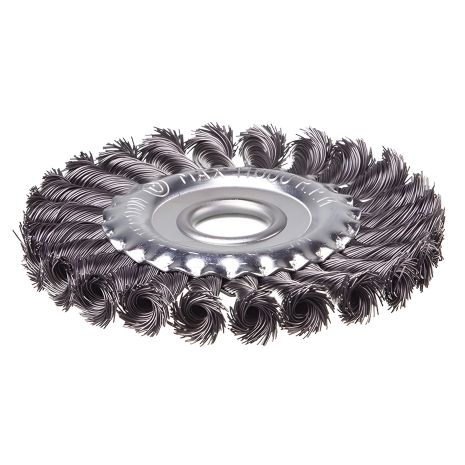 Кольцевая щетка 125×22,2 мм, витая проволока, 11000 об/мин INTERTOOL BT-7125