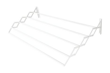 Настенная сушилка для белья на 5 секций 3.75 м белая MASTERTOOL 92-1775