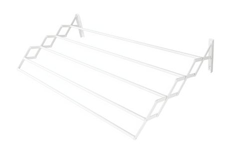 Стійка для білизни настінна, гармонійна 750 мм 5-секційна біла MASTERTOOL 92-1775