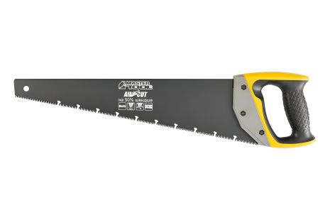 Столярна ножівка BLACK ALLIGATOR 450 мм 9TPI MAX CUT загартований зуб 3-D заточування тефлонове покриття MASTERTOOL 14-2445