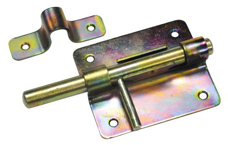 Круглий шпингалет 120х70 мм, оцинкований MASTERTOOL 92-0344