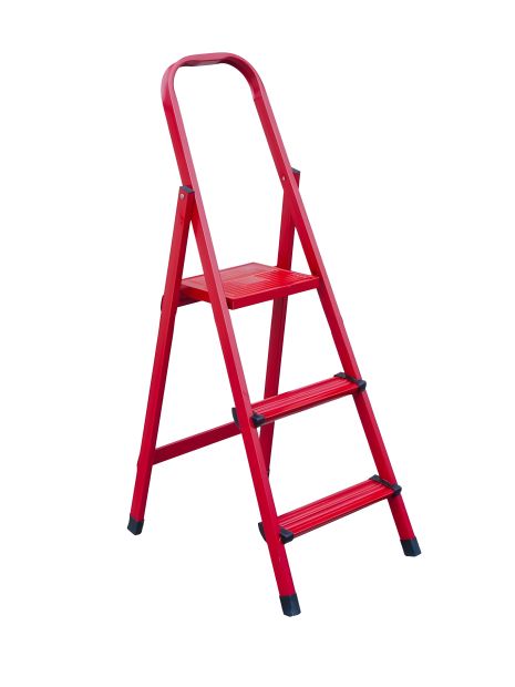 Металеві сходи "МАЙСТЕР" на 3 ступені, висота 590 мм, максимальне навантаження 150 кг, MASTERTOOL 79-1053
