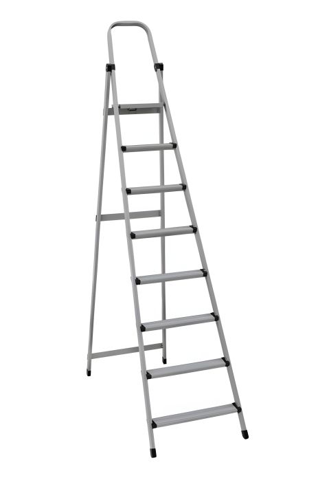 Металлическая лестница MASTER, 8 ступеней, h 1690 мм, 150 кг, MASTERTOOL 79-1058