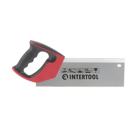 Ножовка пасовочная по дереву, 300 мм, 12 зуб/дюйм INTERTOOL HT-3113