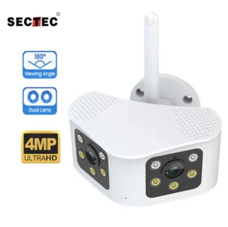 Вулична панорамна IP-камера 4MP Sectec ST-439E-4M-DL 3,6 мм wifi fhd білий