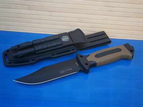 Туристический нож Columbia 4028C с чехлом и аксессуарами (27 см)