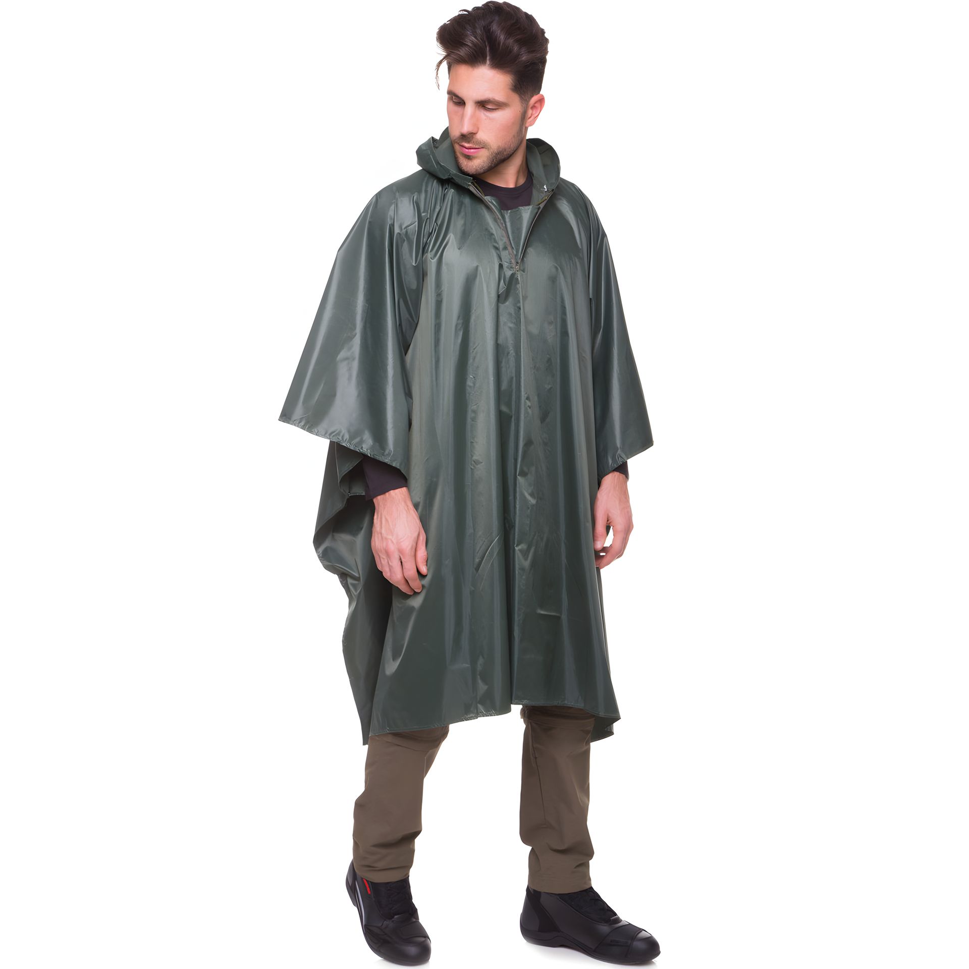 Дощовик плащ-намет пончо Travel PVC, олива, 145x107 см Дощовик плащ-намет пончо Travel PVC, олива, 145x107 см