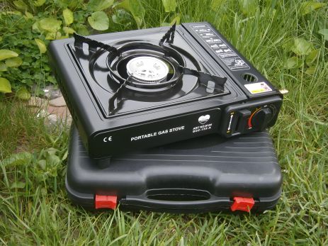 Похідна газова плита портативна MS-2500LPG з адаптером у кейсі Похідна газова плита портативна MS-2500LPG з адаптером у кейсі