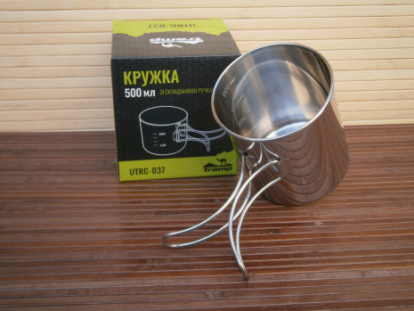 Кружка туристична зі складними ручками Tramp TRC-037 500 мл Кружка туристична зі складними ручками Tramp TRC-037 500 мл