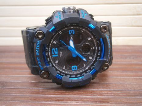 Смотреть мужчины Skmei 1742 Black-Blue