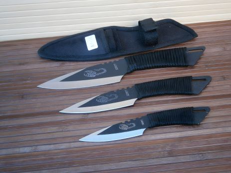 Набор ножей для спортивного броска Scorpio 3 шт. на обложке Набор ножей для спортивного броска Scorpio 3 шт. на обложке