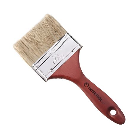 Кисть флейцевая 90*17.5*50мм INTERTOOL KT-1090