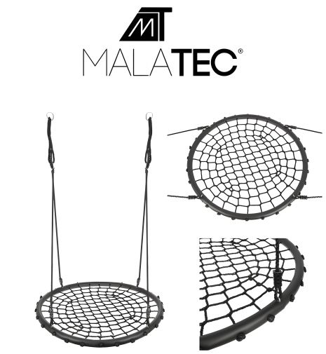 Дитяча підвісна гойдалка качеля кругла гніздо лелека 100см Дитяча підвісна гойдалка качеля кругла гніздо лелека 100см