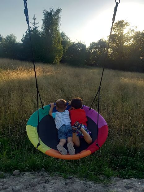 Детская качеля-гнездо 110см Powermat 150кг Детская качеля-гнездо 110см Powermat 150кг