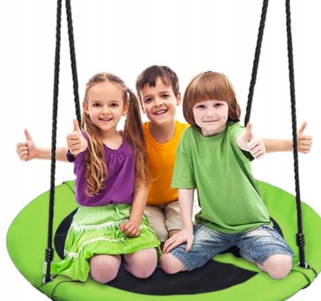 Гойдалка гніздо підвісна дитяча гойдалка Malatec 120см садова качеля 150кг