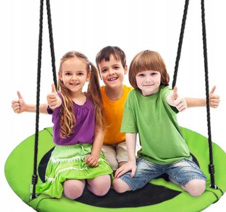 Гойдалка гніздо підвісна дитяча гойдалка Malatec 120см садова качеля 150кг