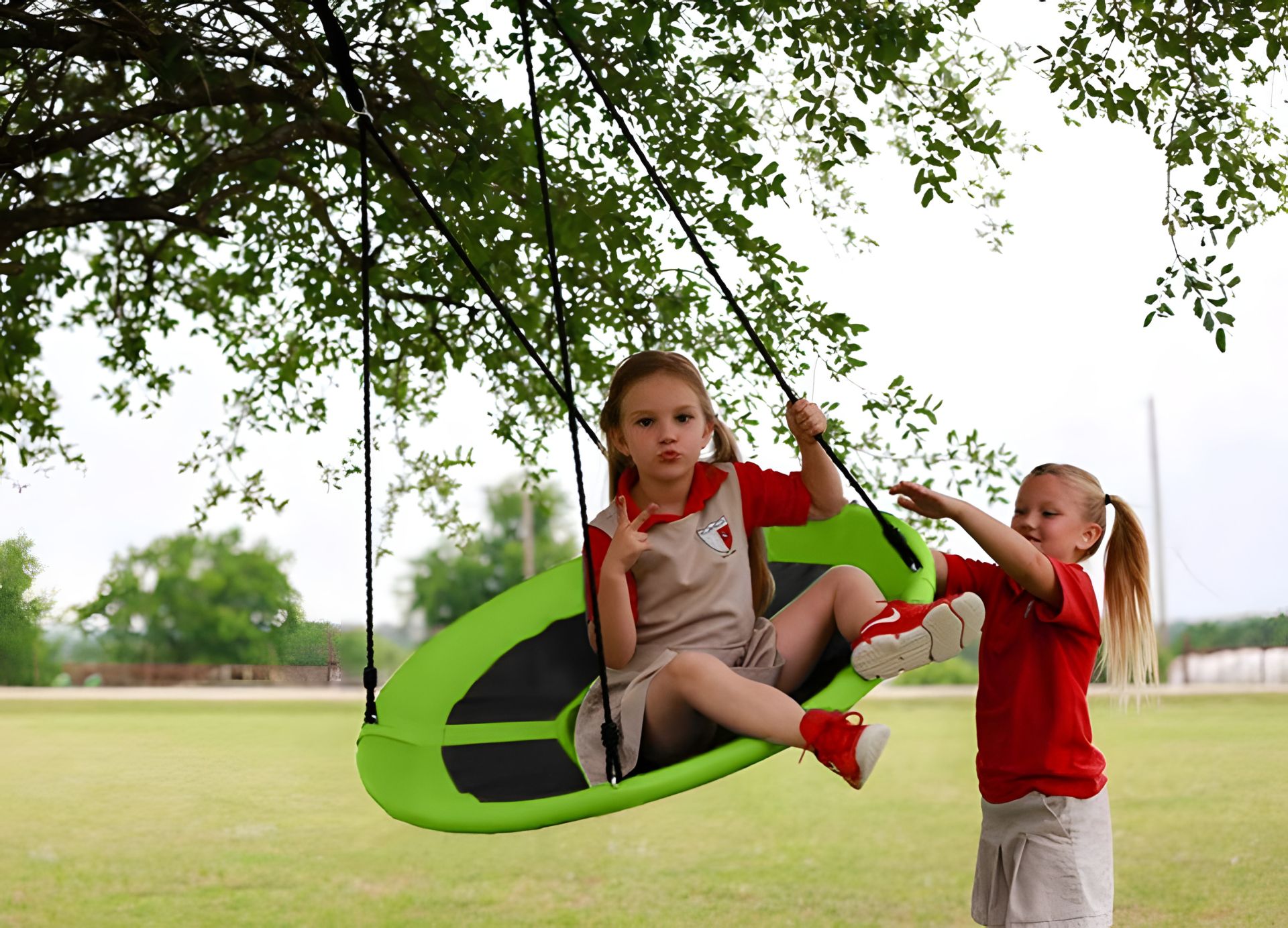 Детская садовая качеля-гнездо Malatec, диаметр 100 см Детская садовая качеля-гнездо Malatec, диаметр 100 см