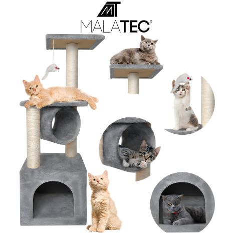 Кігтеточка будиночок для кота дряпка Purlov 90 см Кігтеточка будиночок для кота дряпка Purlov 90 см