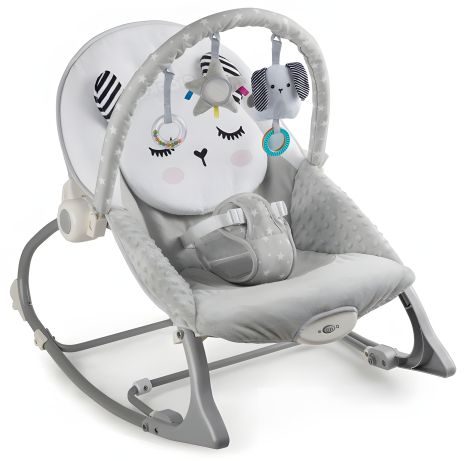 Дитяче крісло гойдалка шезлонг з вібрацією Nukido унікальний дизайн
