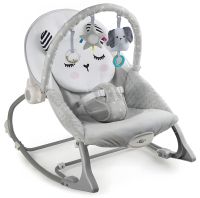 Дитяче крісло гойдалка шезлонг з вібрацією Nukido унікальний дизайн