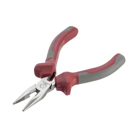 Прецизійні довгогубці прямі 115 мм, комбіновані рукоятки, Intertool NT-0102