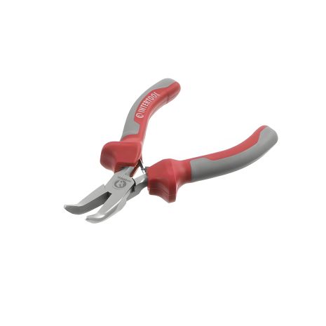 Довгогубці вигнуті 115 мм, прецизійні, комбіновані рукоятки INTERTOOL NT-0103 Pro Довгогубці вигнуті 115 мм, прецизійні, комбіновані рукоятки INTERTOOL NT-0103 Pro