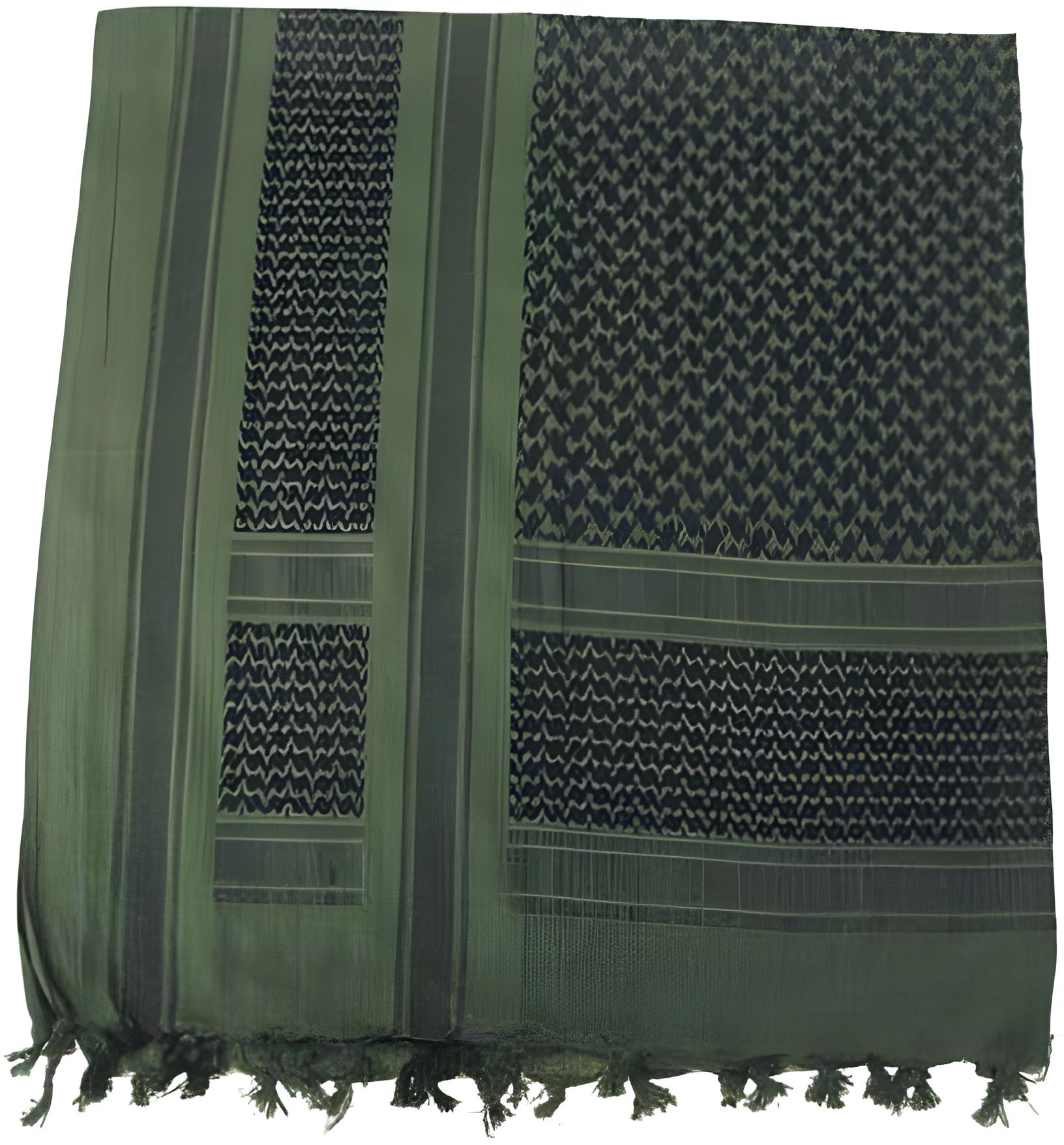 Арафатка куфия шемаг 115 110 см зелено-черная MFH Германия Арафатка куфия шемаг 115 110 см зелено-черная MFH Германия