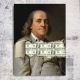 Картина на полотні "Портрет Бенджаміна Франкліна" друк 40х60см