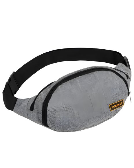 Поясна сумка Surikat модель: Banan колір: меланж сірий Поясна сумка Surikat модель: Banan колір: меланж сірий