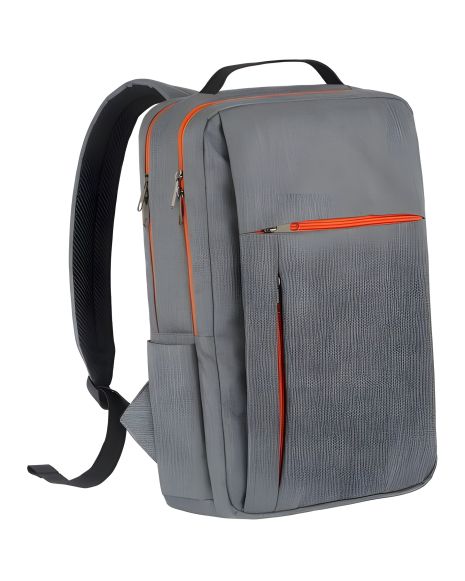 Міський рюкзак модель: Chess, колір: сірий меланж з помаранчевим Міський рюкзак модель: Chess, колір: сірий меланж з помаранчевим