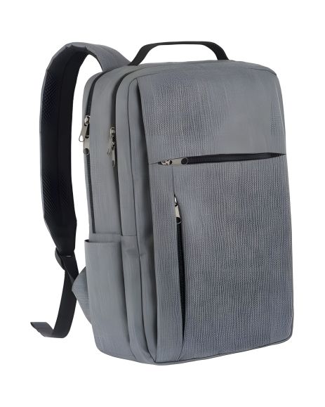 Городской рюкзак Chess, серый меланж с черным