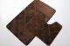 Коврики для ванной и туалета Vonaldi набор 100*60 см и 50*60 см darkbrown 00186