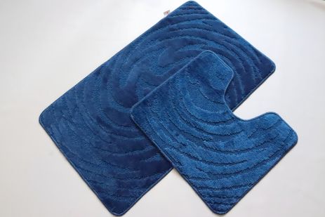 Набір ванних килимків Vonaldi blue 80*50 см та 40*50 см 00201/s