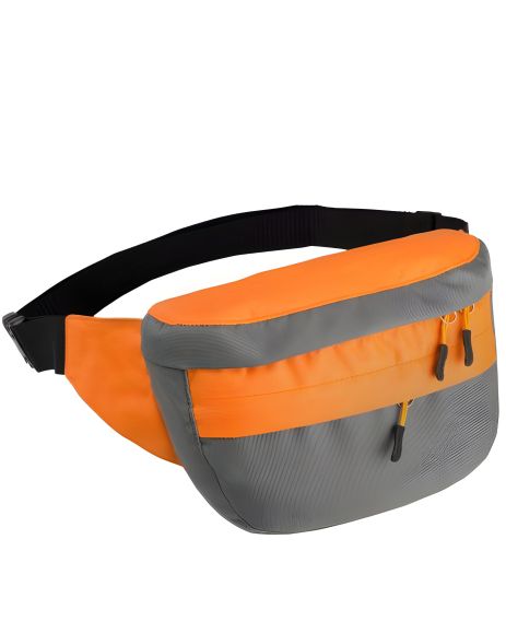 Сумка поясна Surikat модель: Tornado, колір: сіро-помаранчевий