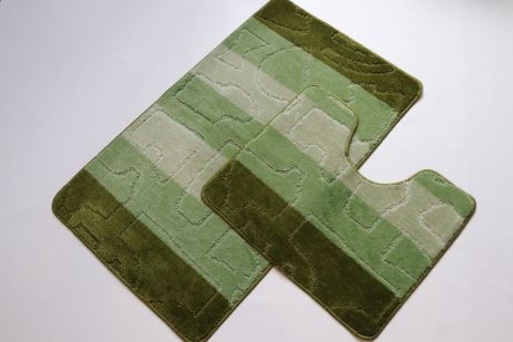 Набір килимів у ванну та туалет Vonaldi Multulor 100*60 см і 50*60 см 02233