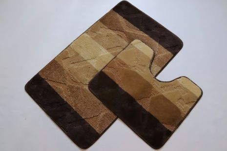 Набор ковриков в ванную и туалет от Vonaldi, Multicolor, 80*50 см и 40*50 см 01271/s Набор ковриков в ванную и туалет от Vonaldi, Multicolor, 80*50 см и 40*50 см 01271/s