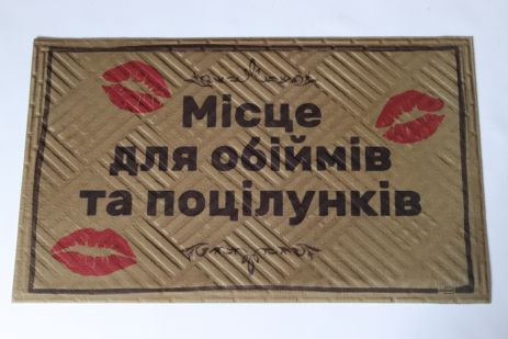 Вхідний килимок 45x75 см на гумовій основі з принтом Artimat