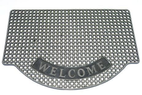 Килимок гумовий брудозахисний із сотами, кольоровий, 80*120 см, Сірий