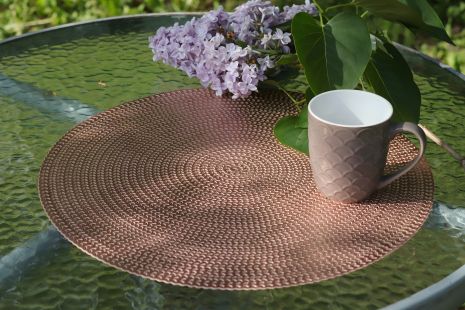 Кругла сервірувальна підставка під тарілки, салфетка MyKіtchen d-38 см Bronze