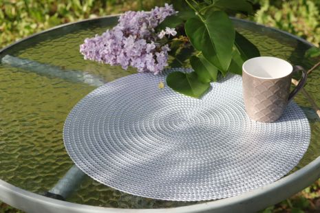 Підставка під тарілки сервірувальна салфетка кругла MyKіtchen d-38 см Silver