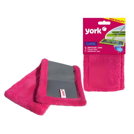 Запасная малиновая насадка Classic YORK для швабры с платформой