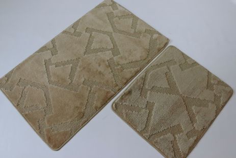 Набор ковриков для ванной 100x60 см+ 50x60 см Banyoser Vonaldi без выреза BS-1617