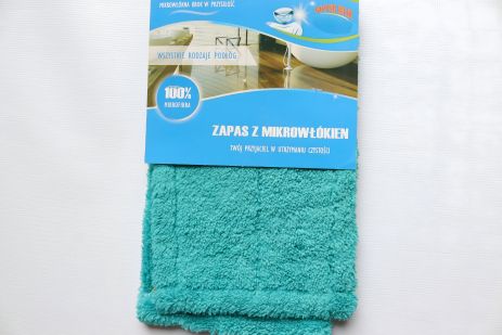Гладка запаска на швабру з мікрофібри MOP DUO 0210/ turquoise