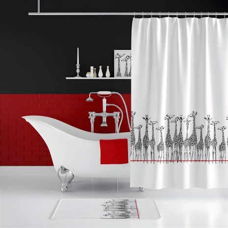 Ванна штора Giraffe Tropichome 180x200 cм