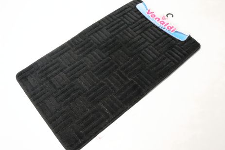 Чорний набір килимків у ванну та туалет Vonaldi, 100x60 см + 50x60 см (1290/b) Чорний набір килимків у ванну та туалет Vonaldi, 100x60 см + 50x60 см (1290/b)