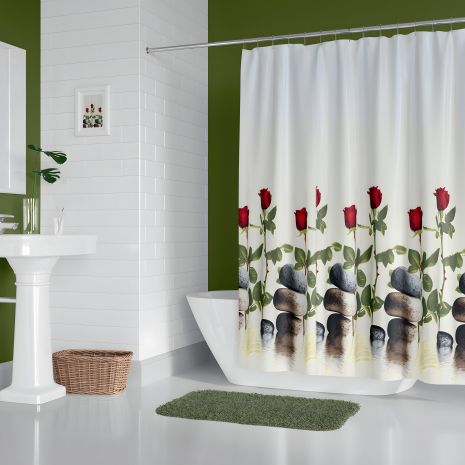 Ванная штора Red Rose Tropic 180x200 см