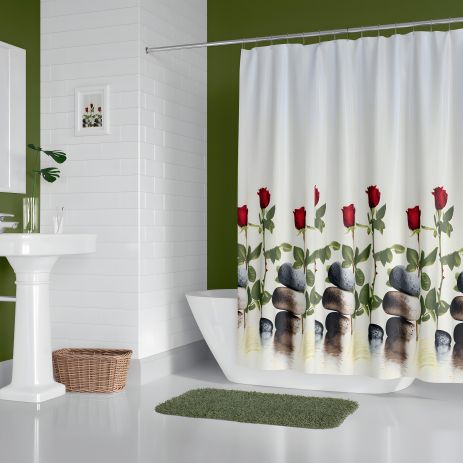 Ванная штора Red Rose Tropic 180x200 см