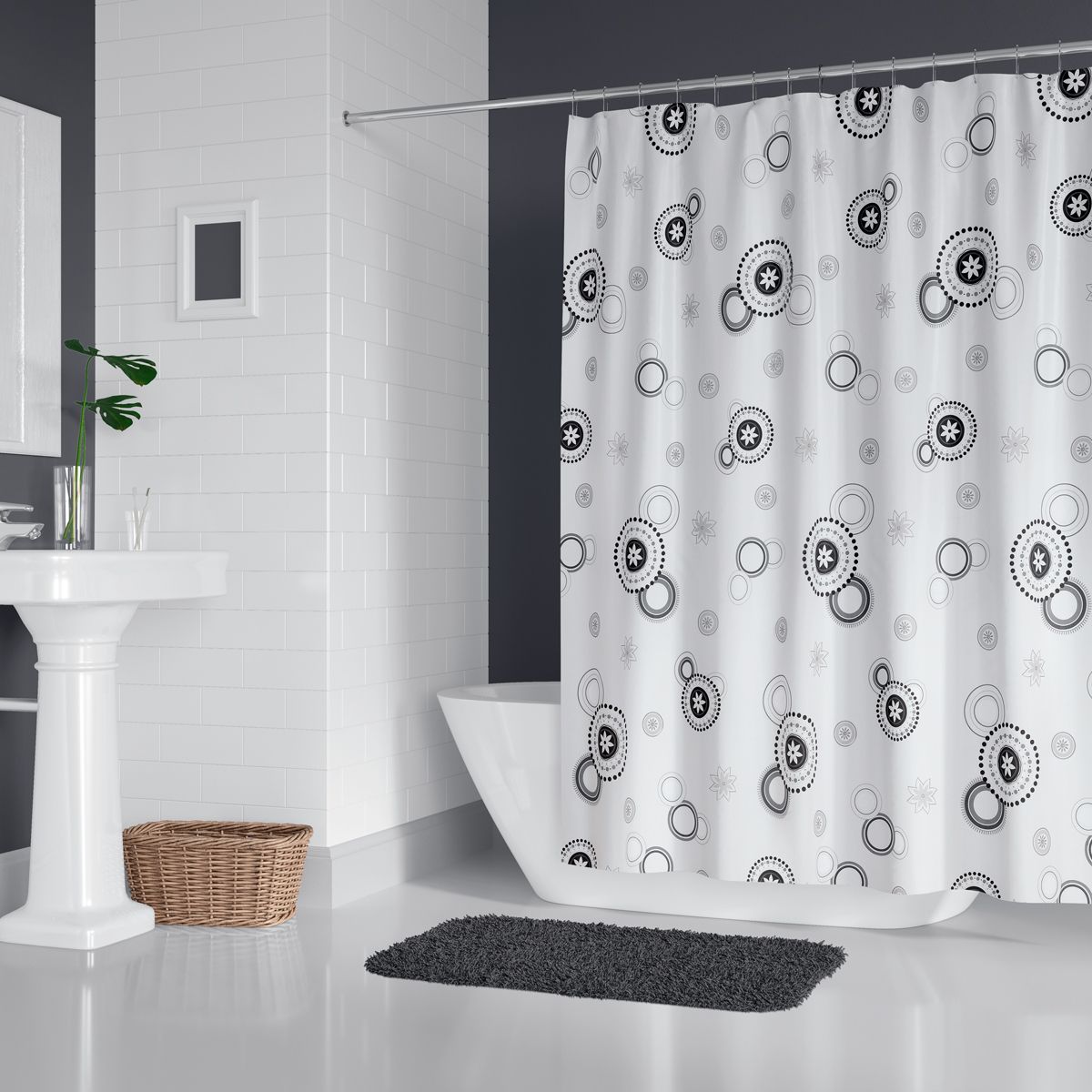 Штора для ванної Fantasy Tropic 180x200 cм Штора для ванної Fantasy Tropic 180x200 cм