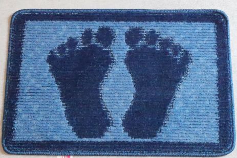 Килимок для ванної/туалету "Ноги" 40*60 см Vonaldi 2517 bluelegs Килимок для ванної/туалету "Ноги" 40*60 см Vonaldi 2517 bluelegs