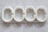 Білі кільця для штор набір 12 шт. в блістері